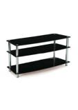 TV stolek chrom / �ern� sklo 115x45x53,5cm ATV-1100 BK