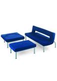 Sedac� souprava 3+1+tab modr� BS-X5-BLUE