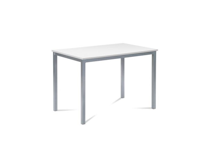 Jídelní stůl 110x70 cm, MDF bílá / šedý lak GDT-202 WT